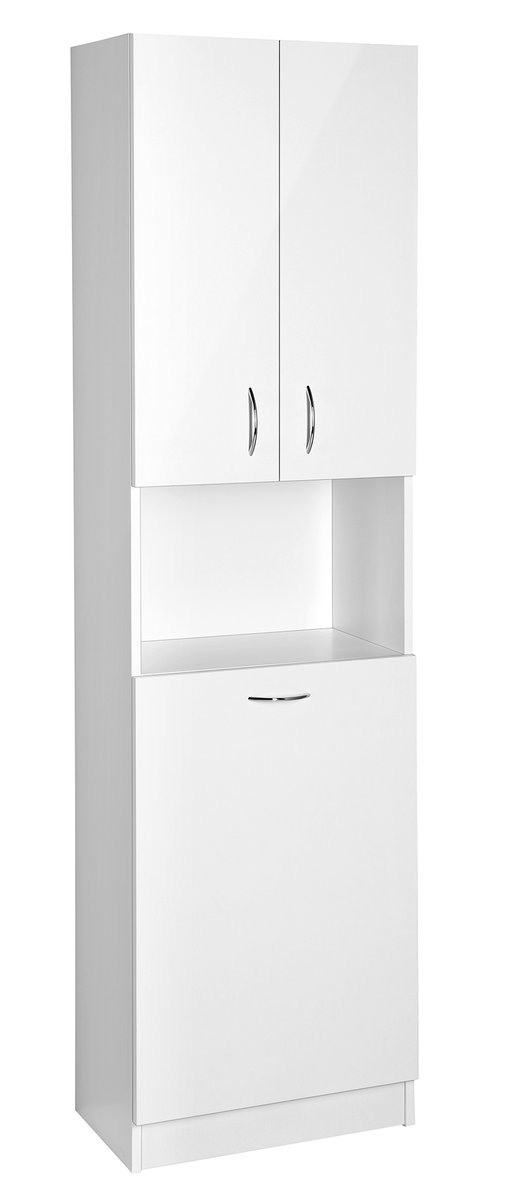 Aqualine SIMPLEX ECO vysoká skříňka s košem 50x180x30cm