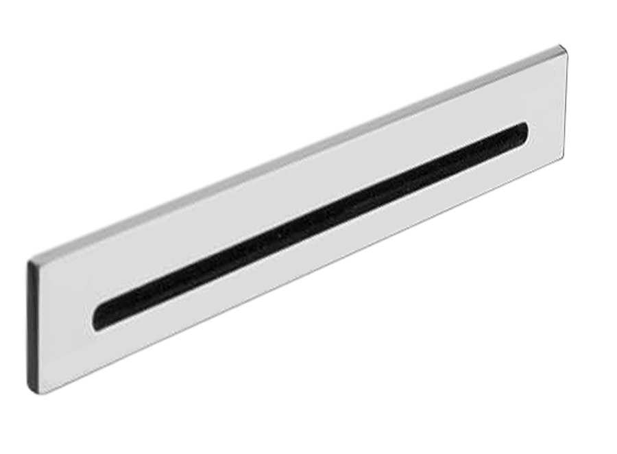 Polysan CUT přepadová štěrbina 170x24mm a click-clack zátka, chrom