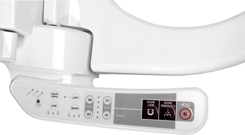 Aqualine BLOOMING EKO elektronický bidet, detail ovládacího panelu