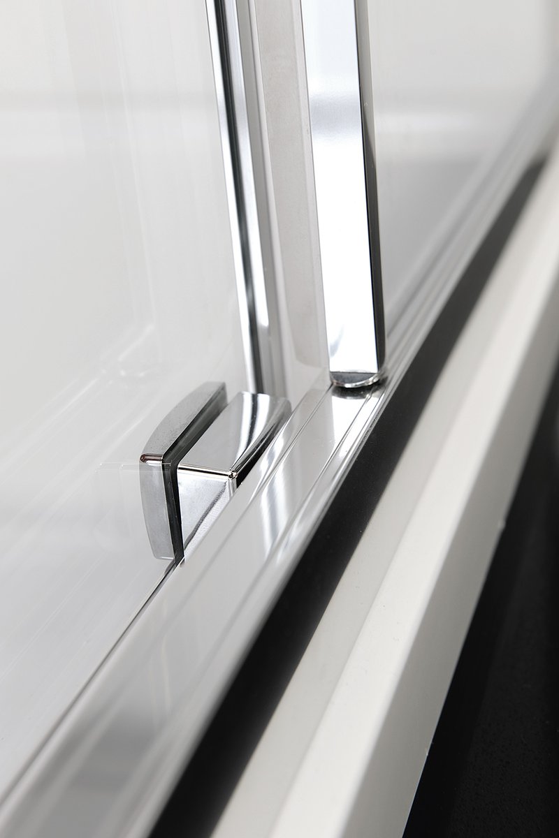 Polysan LUCIS LINE sprchové dveře 1000mm, čiré sklo, detail vodítka dveří