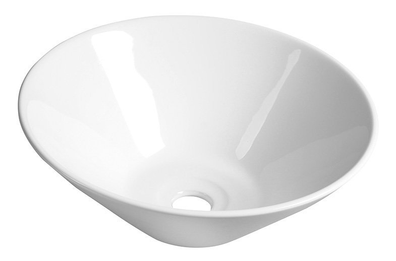 Aqualine COMILLAS keramické umyvadlo na desku, 42x15 cm, bílá