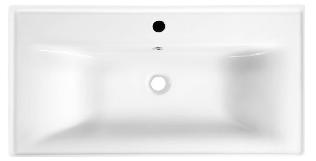 Aqualine SAVA 90 keramické umyvadlo nábytkové 90x46cm, bílá, pohled shora 2
