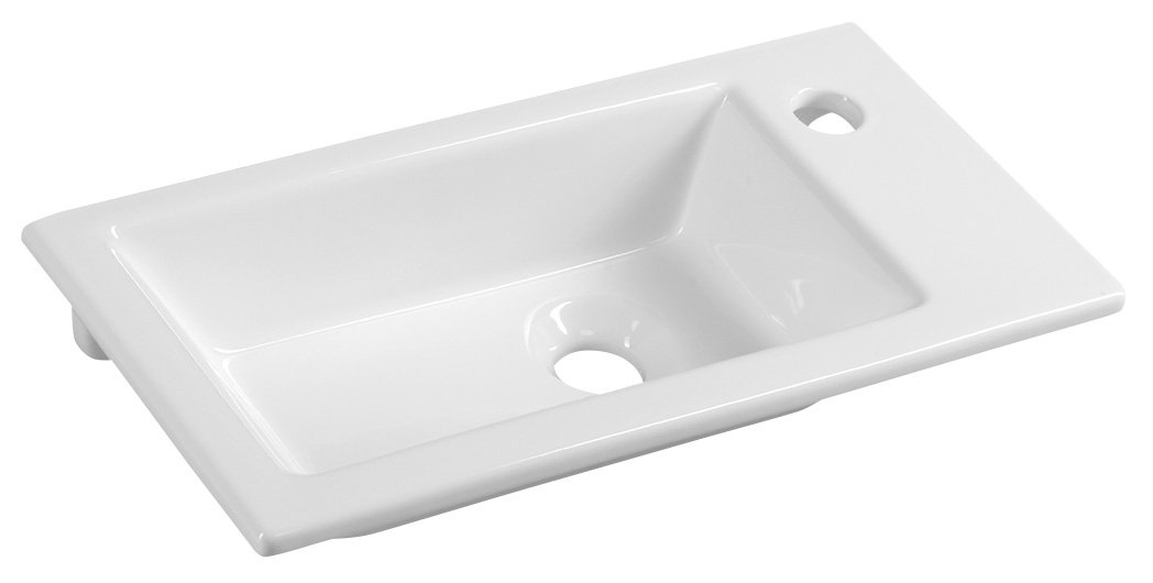 Aqualine ZUNO 50 keramické umývátko nábytkové 50x25cm, bílá