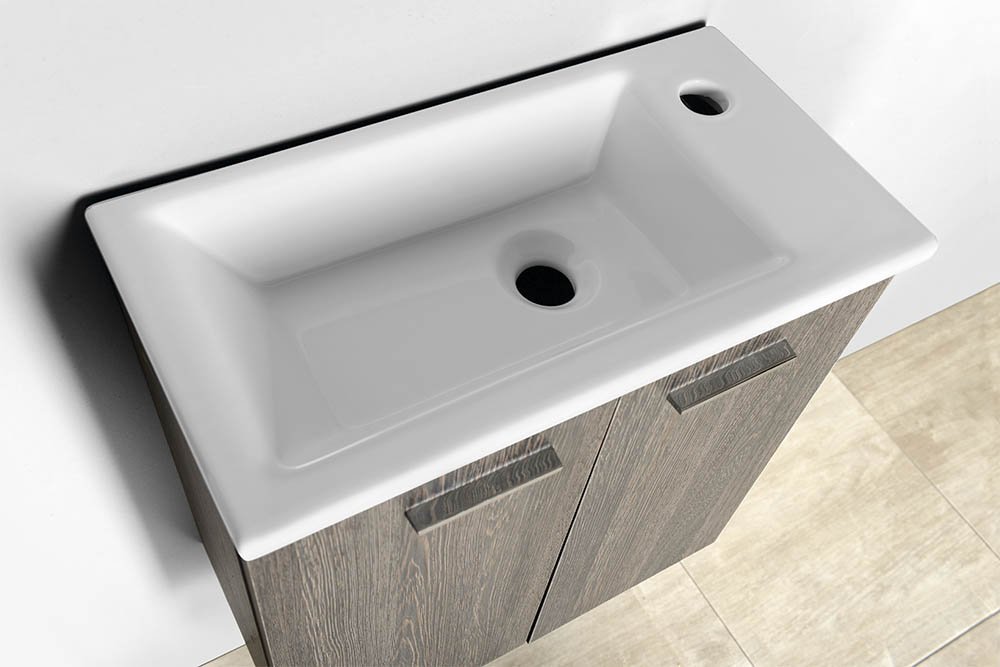 Aqualine ZUNO 50 keramické umývátko nábytkové 50x25cm, bílá, umyvadlo na skříňce