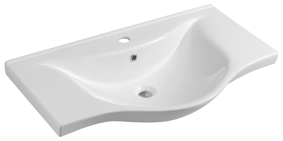 Aqualine ZARA 80 keramické umyvadlo nábytkové 79,5x46cm, bílá