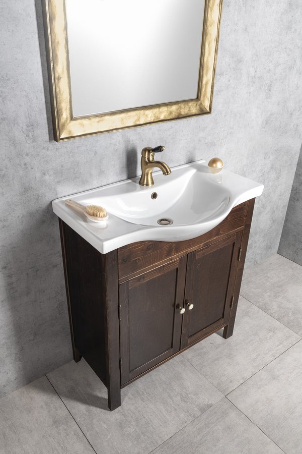 Aqualine ZARA 80 keramické umyvadlo nábytkové 79,5x46cm, bílá, v koupelně 2