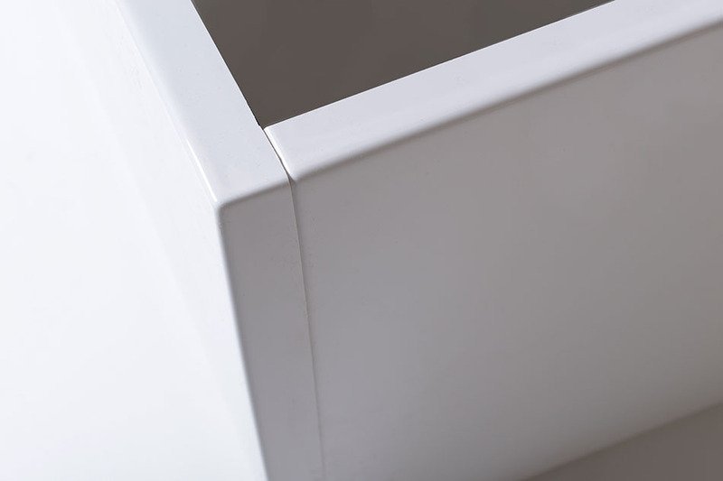 Polysan PLAIN panel čelní 175x59cm, pravý, detail rohu panelu