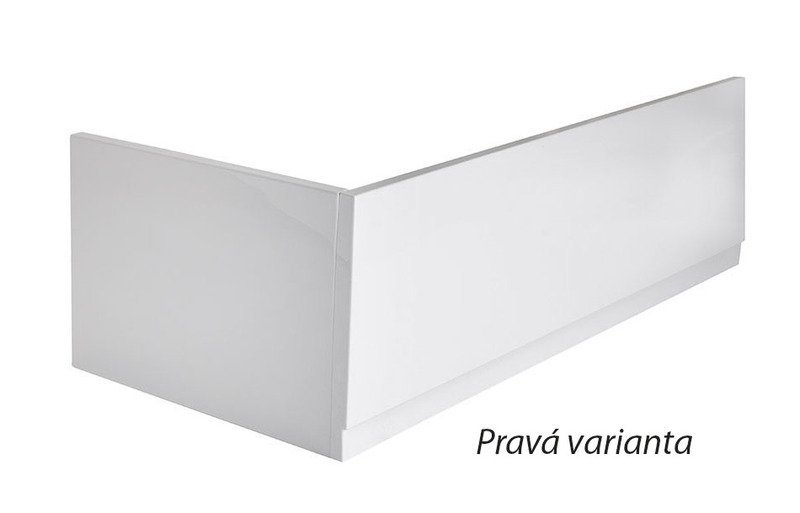 Polysan PLAIN panel boční 74x59cm, rohový panel, pravá varianta