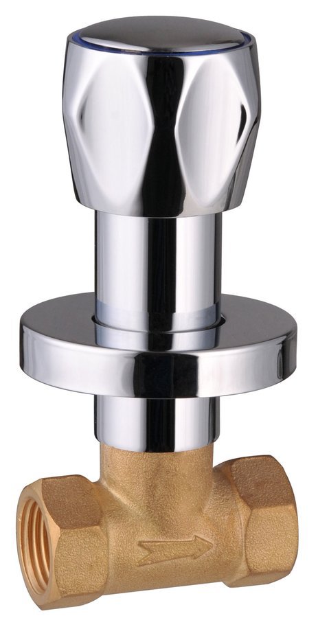 Aqualine Podomítkový uzavírací ventil 1/2", chrom