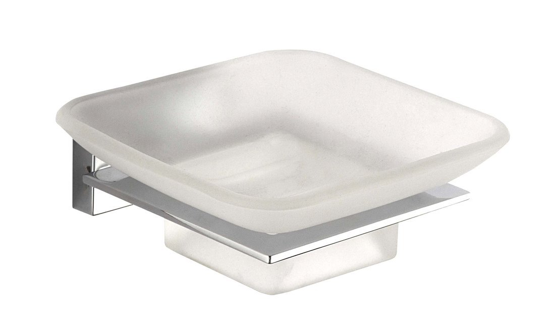 Aqualine APOLLO mýdlenka, mléčné sklo, chrom