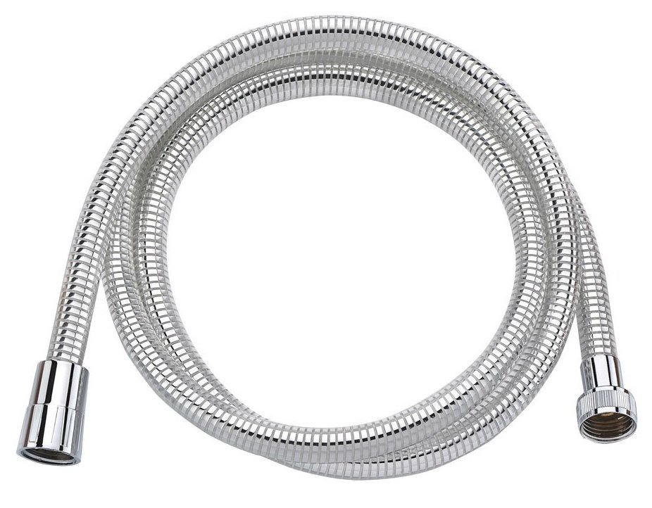 Aqualine LASER plastová sprchová hadice, 150cm, chrom/bílá